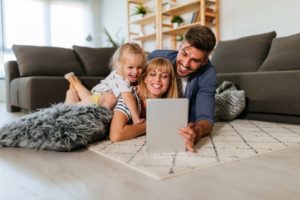 Happy Family Enjoys Whole House Dehumidifiers
